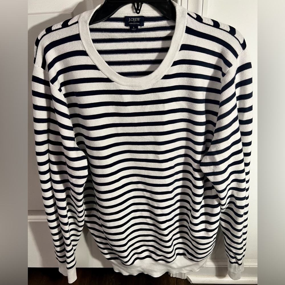 Mens J.Crew Striped Sweater